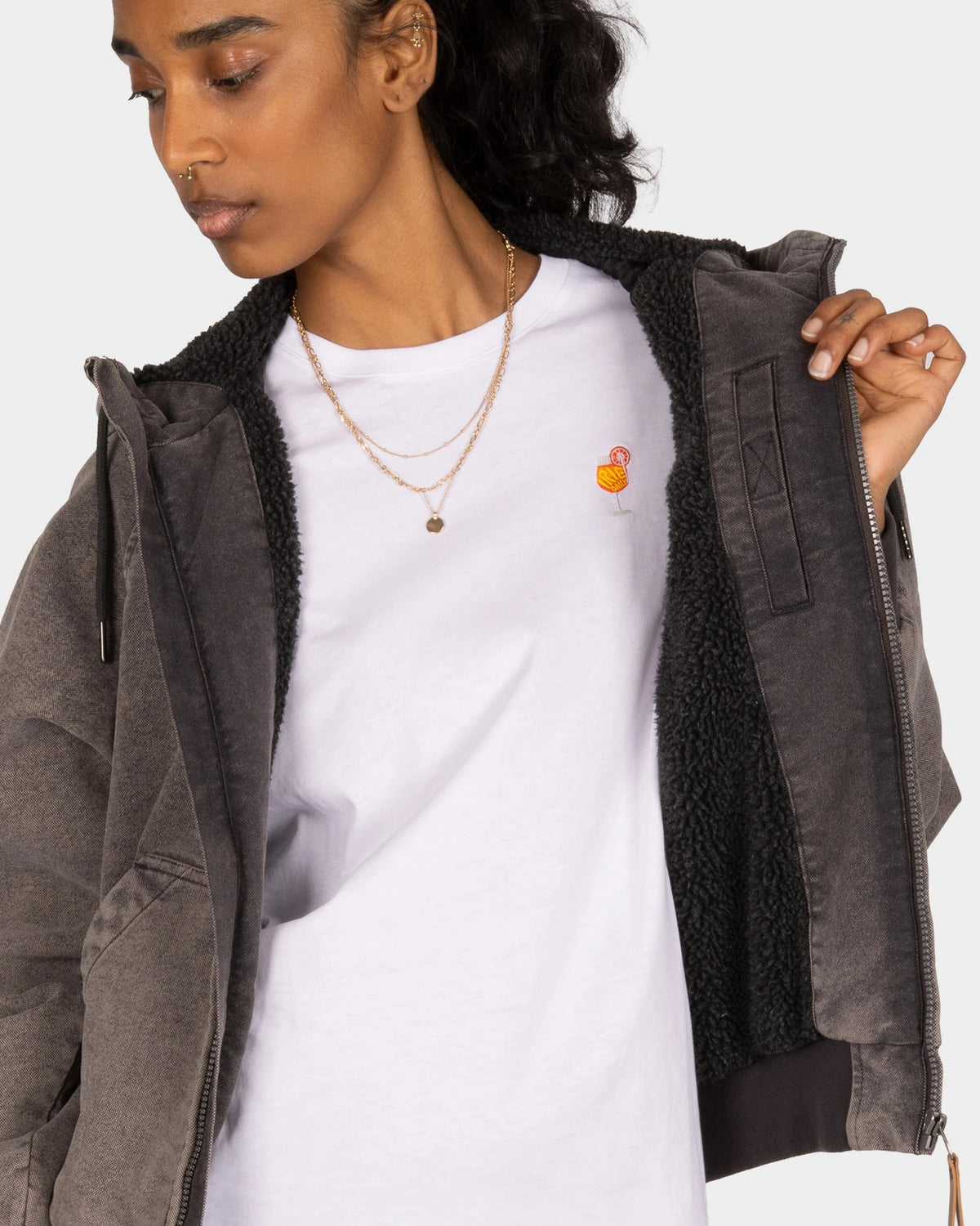 Dock Womens Jacket black acid wash | Bildmaterial bereitgestellt von SHOES.PLEASE.