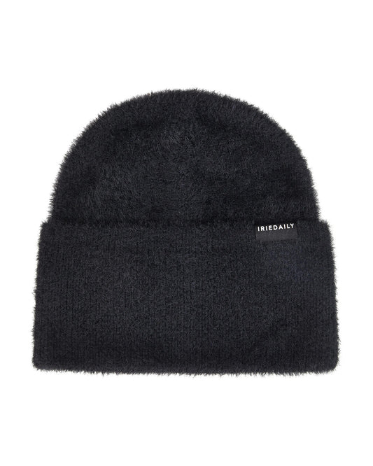 Fuzzy Feather Beanie black