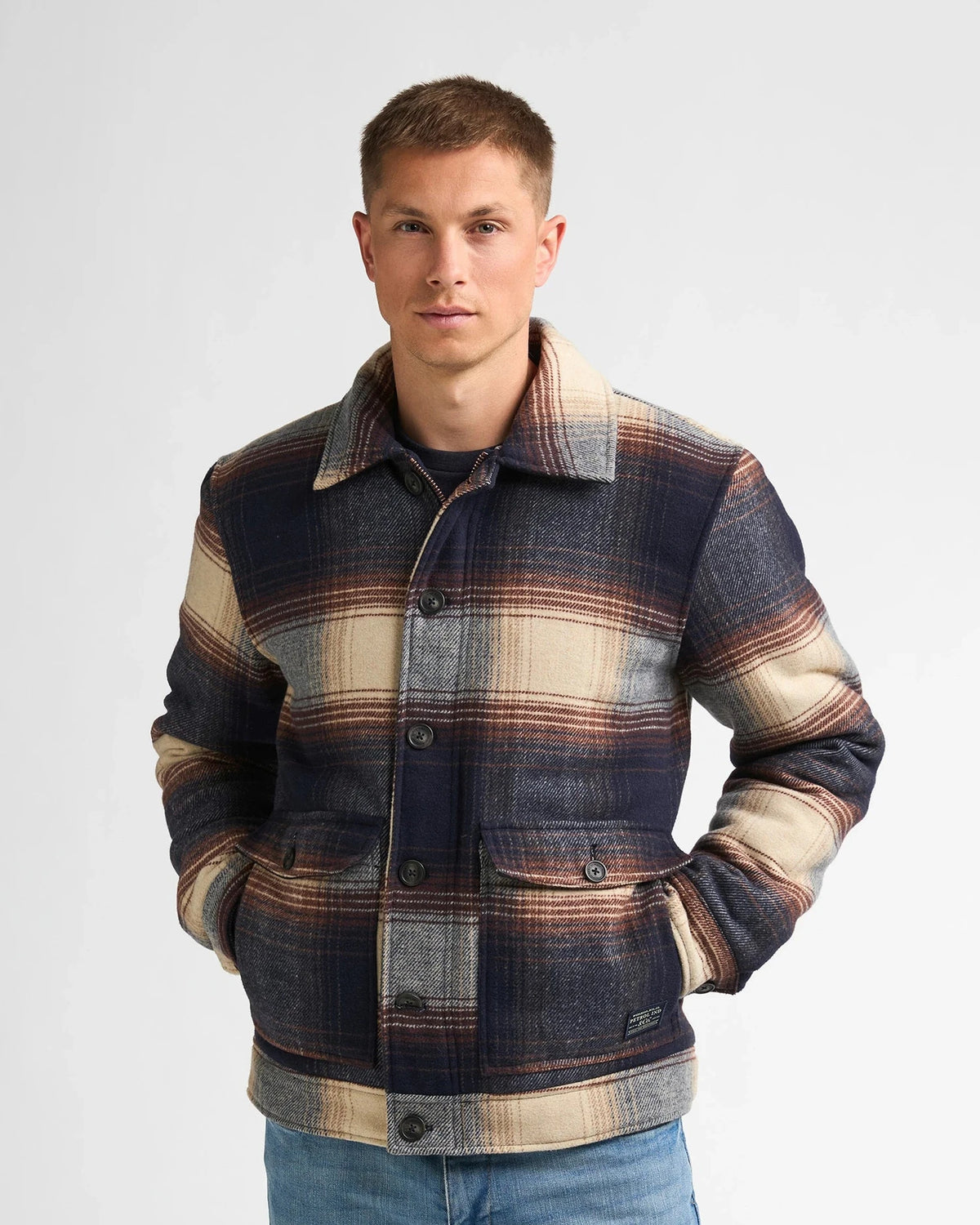 Men Jacket Wool royal navy | Bildmaterial bereitgestellt von SHOES.PLEASE.