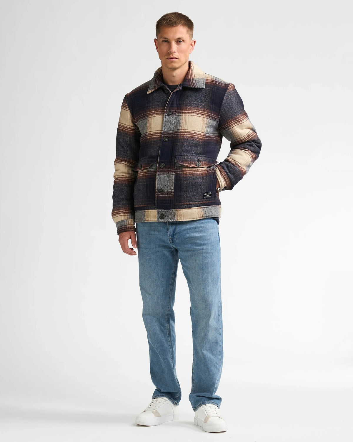 Men Jacket Wool royal navy | Bildmaterial bereitgestellt von SHOES.PLEASE.