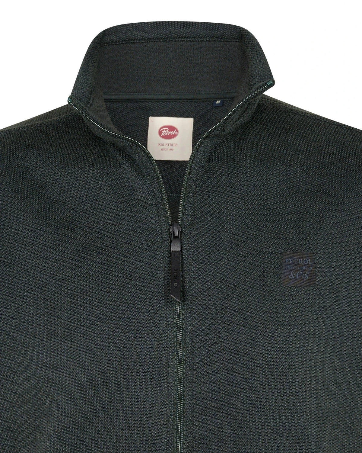 Men Sweater Collar Zip deep green | Bildmaterial bereitgestellt von SHOES.PLEASE.