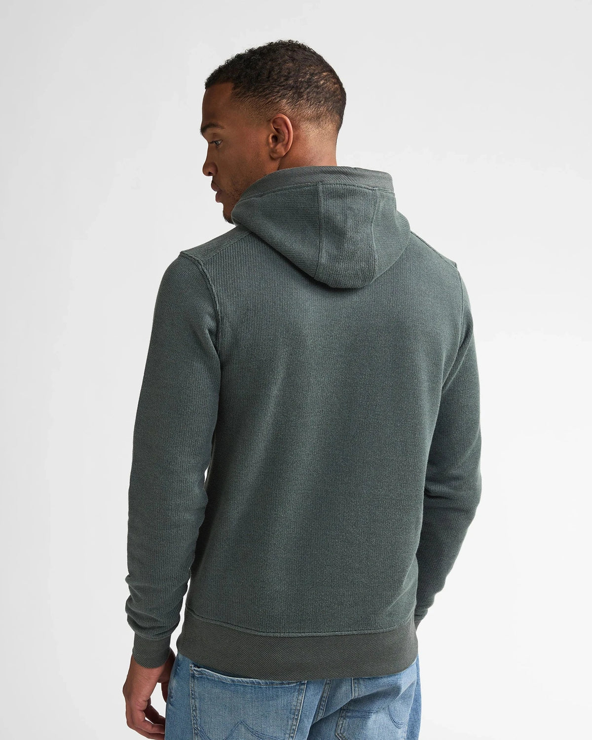 Men Sweater Hooded deep green | Bildmaterial bereitgestellt von SHOES.PLEASE.