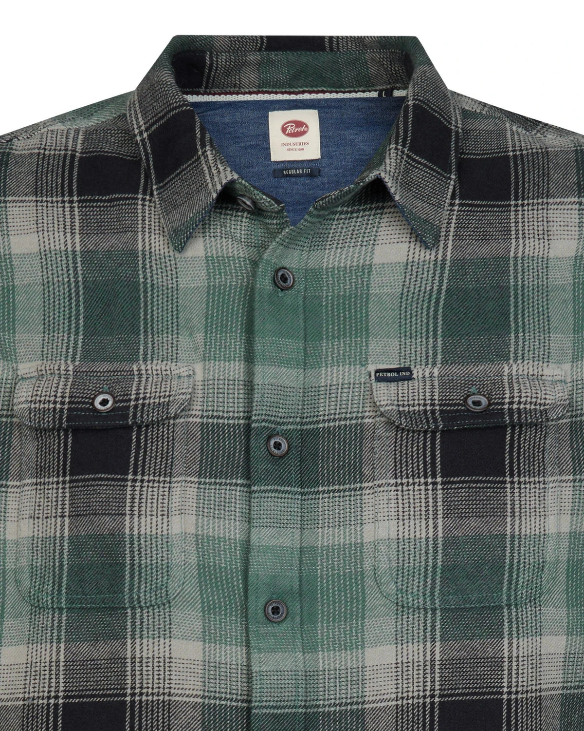Men Shirt Long Sleeve Check teal green | Bildmaterial bereitgestellt von SHOES.PLEASE.