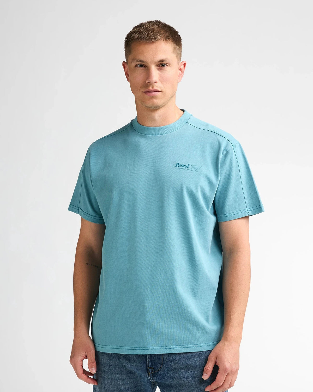 Men T-Shirt SS iron blue | Bildmaterial bereitgestellt von SHOES.PLEASE.