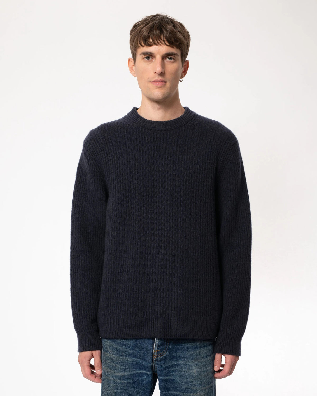 August Rib Wool Sweater navy | Bildmaterial bereitgestellt von SHOES.PLEASE.