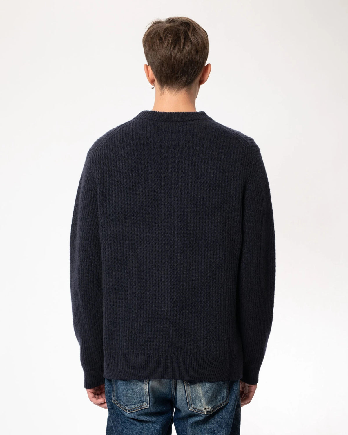 August Rib Wool Sweater navy | Bildmaterial bereitgestellt von SHOES.PLEASE.