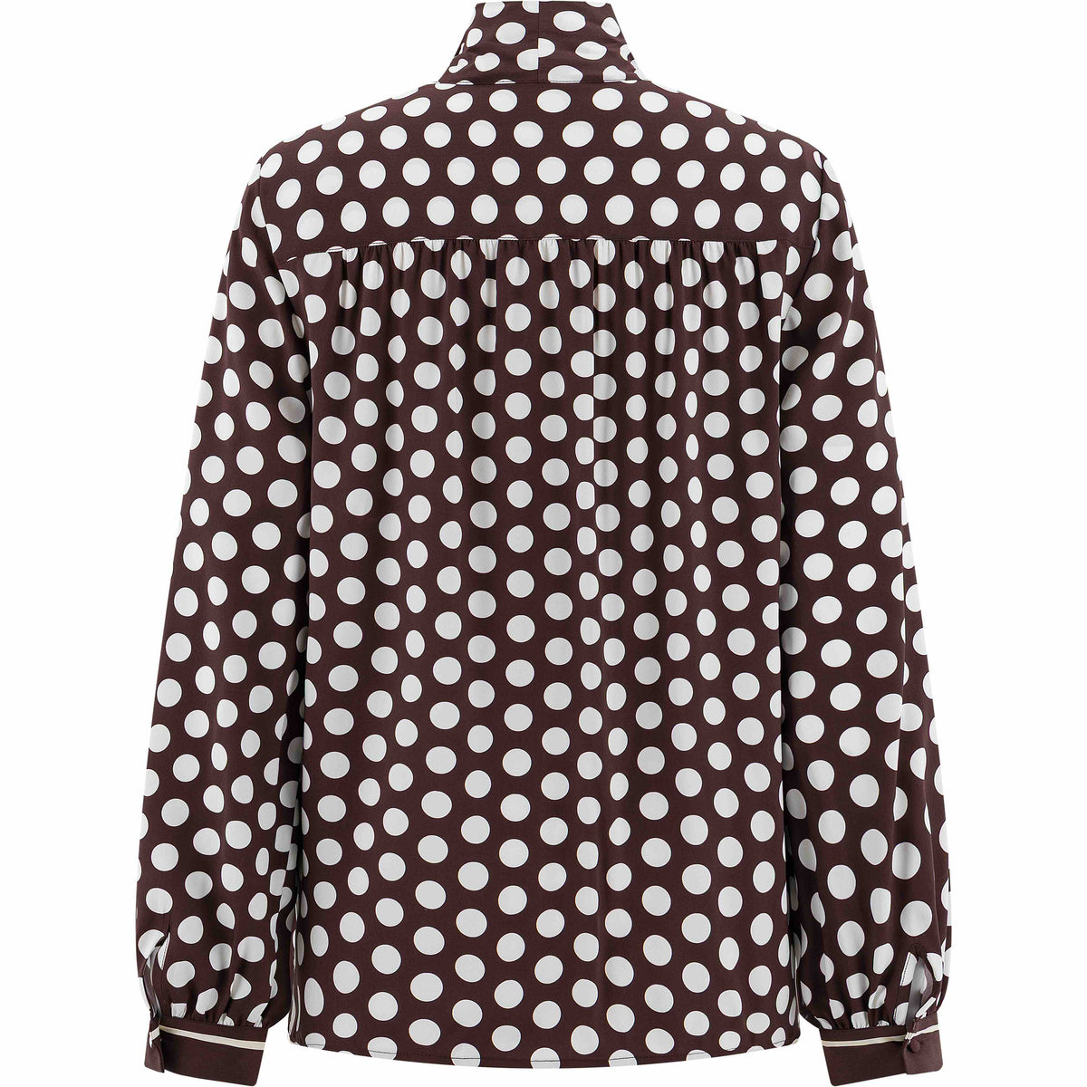Bluse mit Schleife black coffee creamy | Bildmaterial bereitgestellt von SHOES.PLEASE.