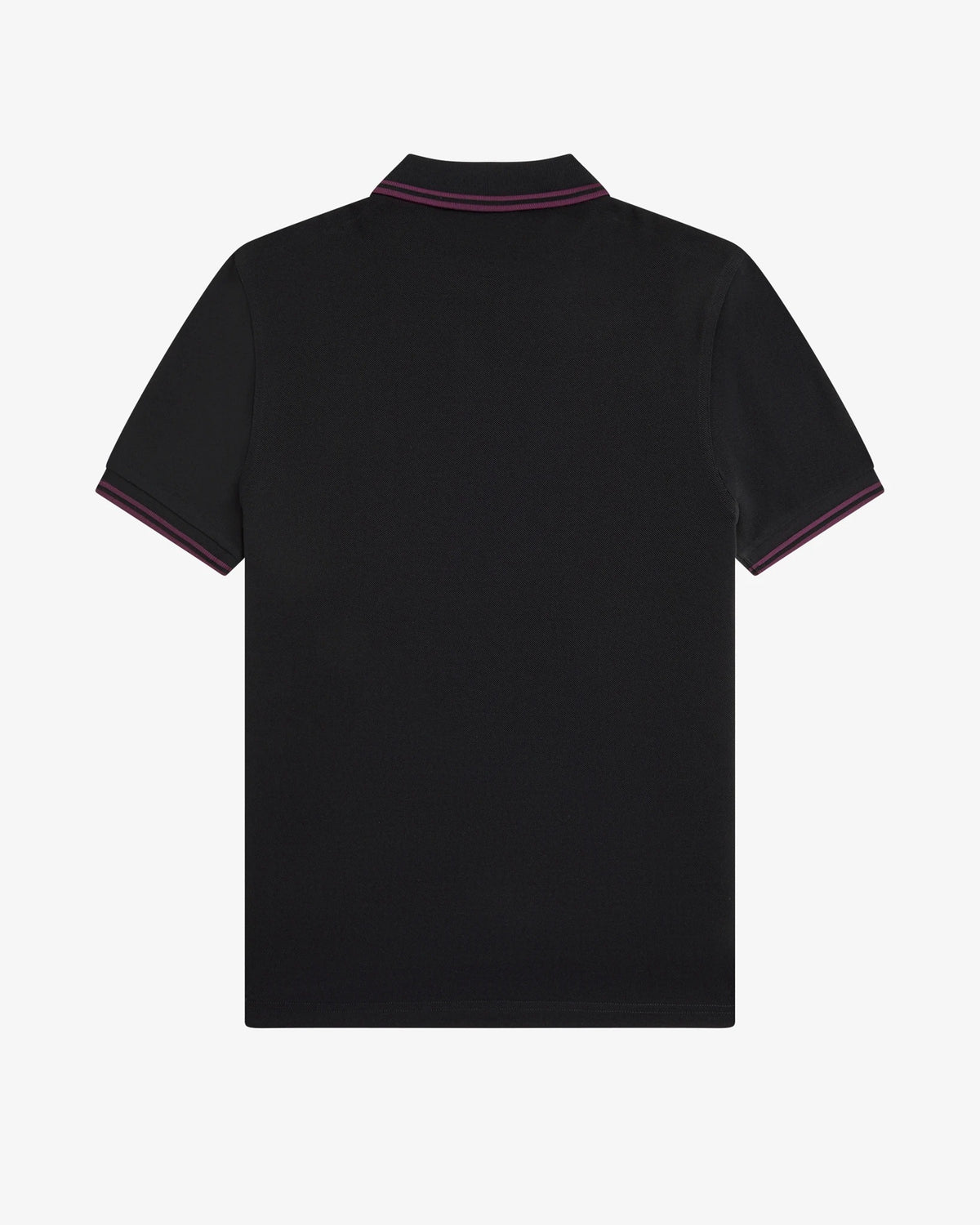 TWIN TIPPED FRED PERRY SHIRT black/plum/plum | Bildmaterial bereitgestellt von SHOES.PLEASE.