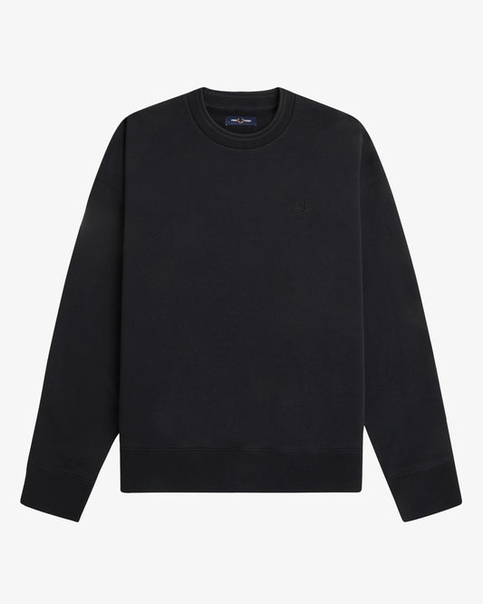 OVERSIZED TIPPED SWEATSHIRT black