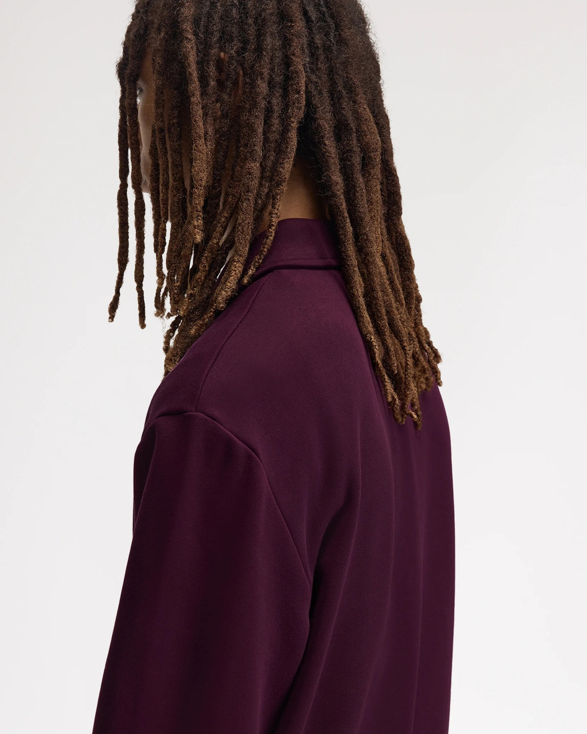 HALF ZIP COLLARED SWEATSHIRT plum | Bildmaterial bereitgestellt von SHOES.PLEASE.