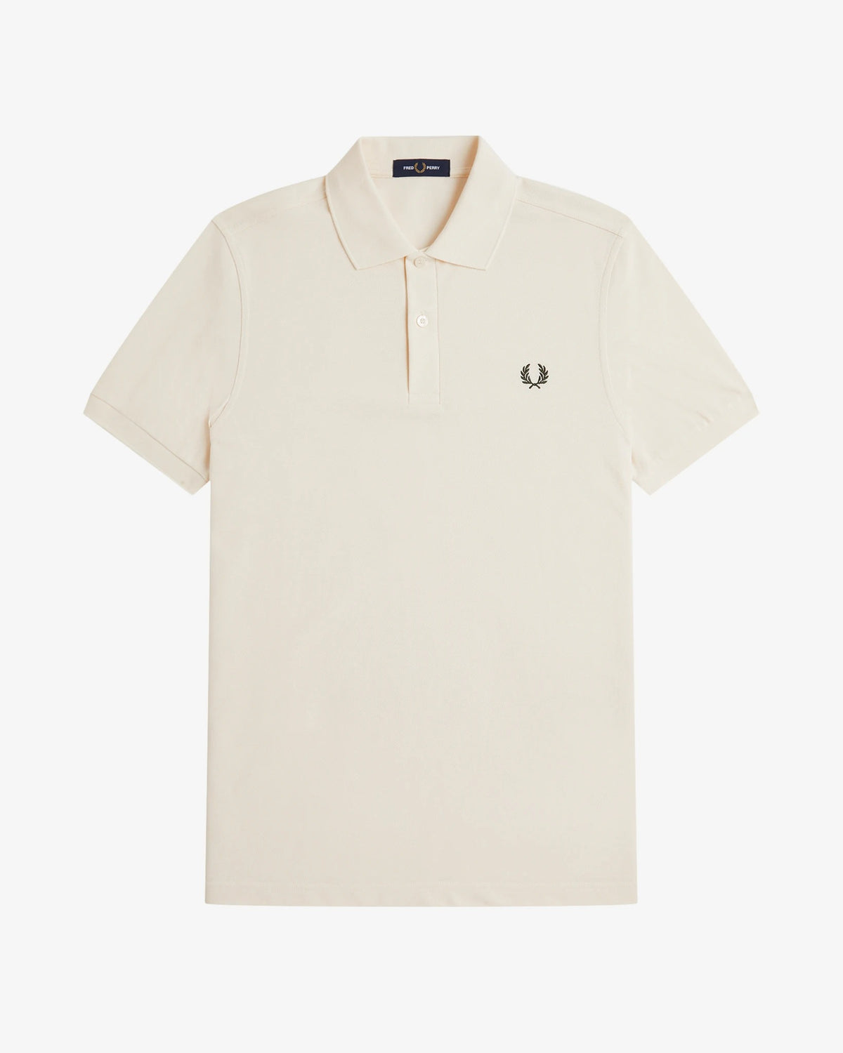 THE FRED PERRY SHIRT ecru/nghtgreen | Bildmaterial bereitgestellt von SHOES.PLEASE.