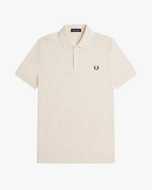 THE FRED PERRY SHIRT ecru/nghtgreen