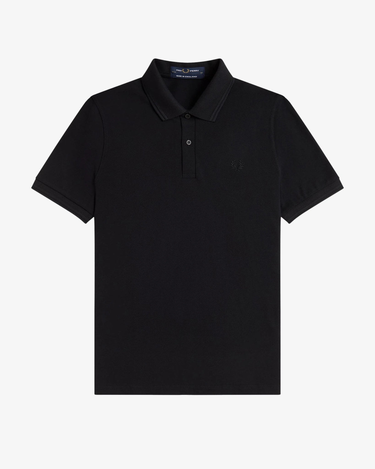 TWIN TIPPED FRED PERRY SHIRT black/black | Bildmaterial bereitgestellt von SHOES.PLEASE.