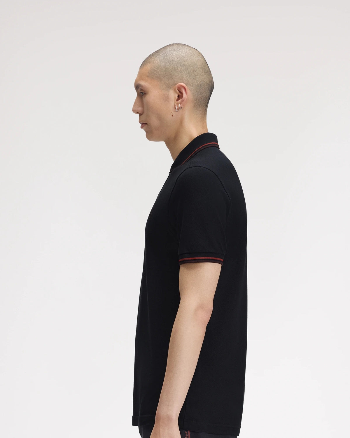 TWIN TIPPED FRED PERRY SHIRT nvy/brndy/rchbrn | Bildmaterial bereitgestellt von SHOES.PLEASE.