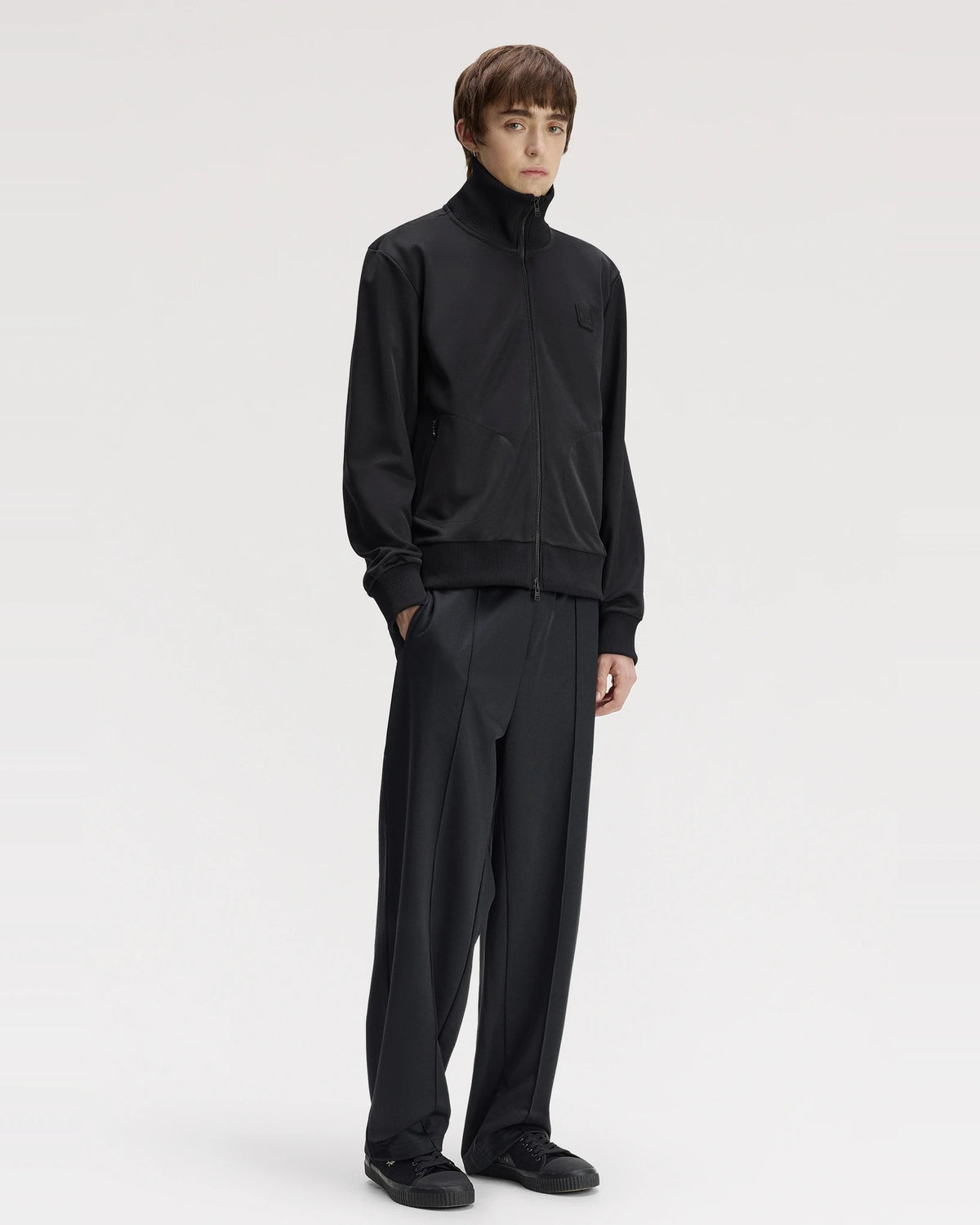 BLACK CANVAS TRACK JACKET black | Bildmaterial bereitgestellt von SHOES.PLEASE.