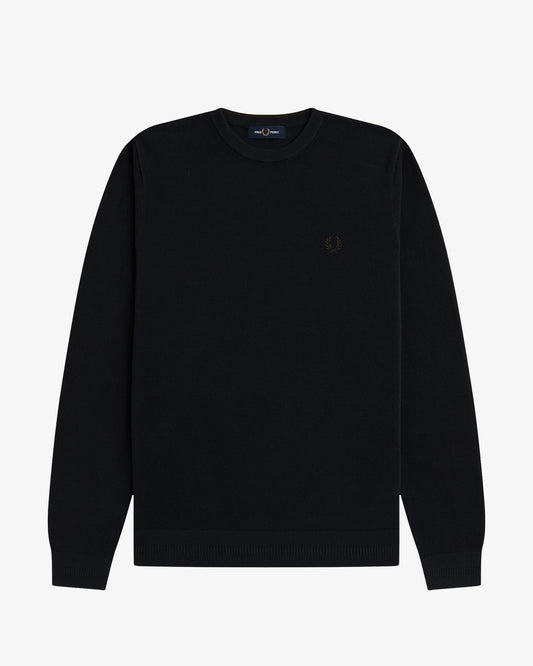 PIQUE STITCH JUMPER navy