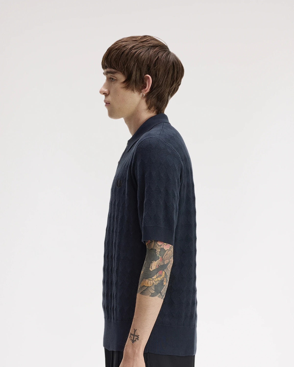 POINTELLE KNITTED SHIRT navy | Bildmaterial bereitgestellt von SHOES.PLEASE.