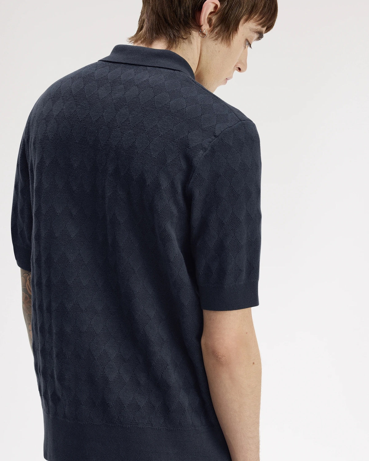 POINTELLE KNITTED SHIRT navy | Bildmaterial bereitgestellt von SHOES.PLEASE.
