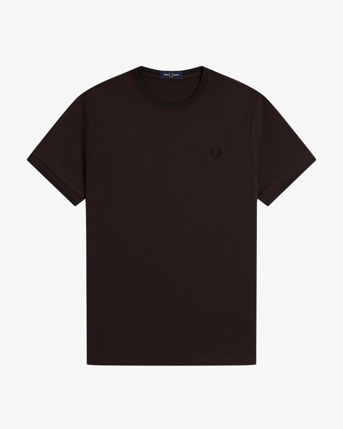 TWIN TIPPED T-SHIRT rich brown/black | Bildmaterial bereitgestellt von SHOES.PLEASE.