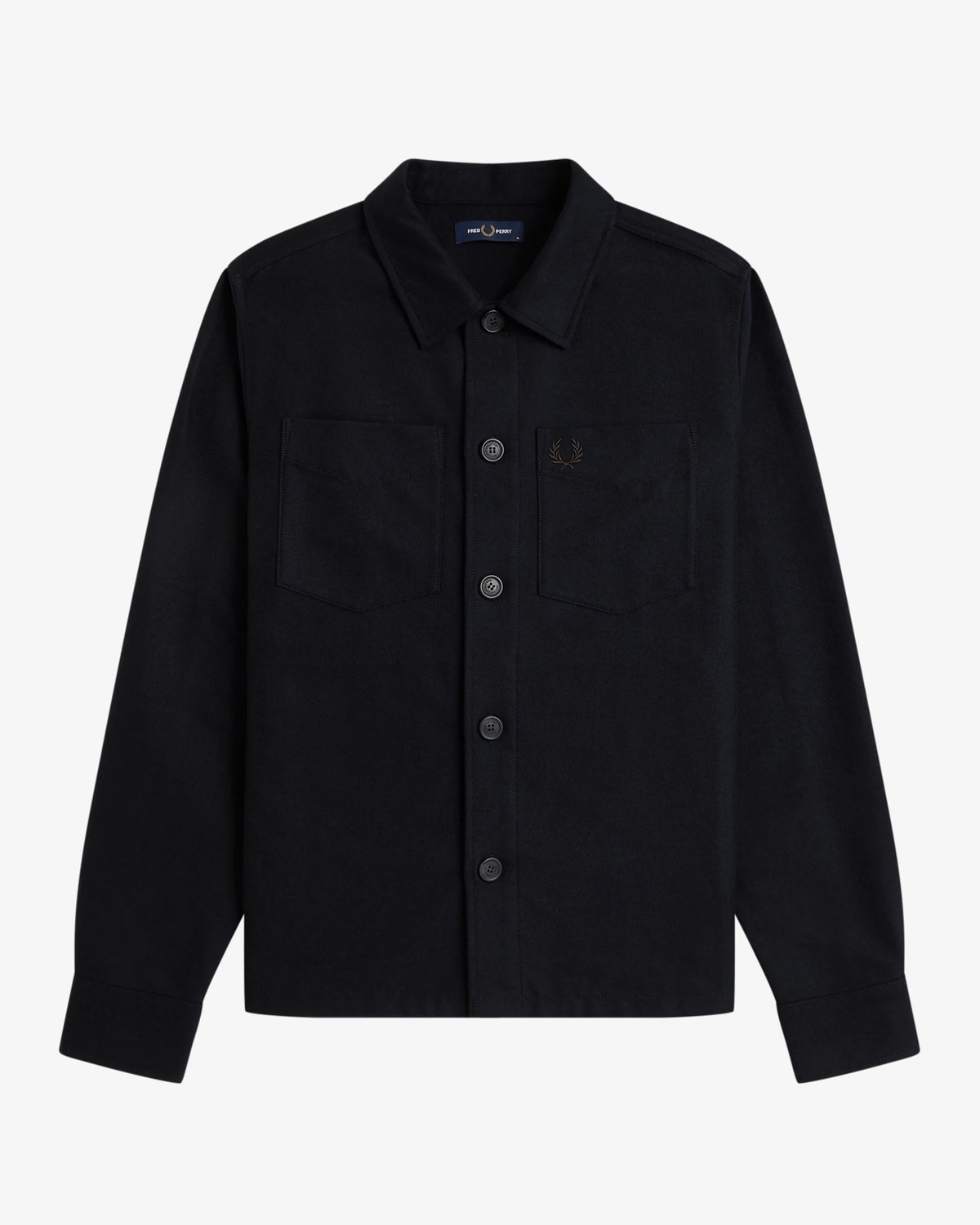 BRUSHED TWILL OVERSHIRT black | Bildmaterial bereitgestellt von SHOES.PLEASE.