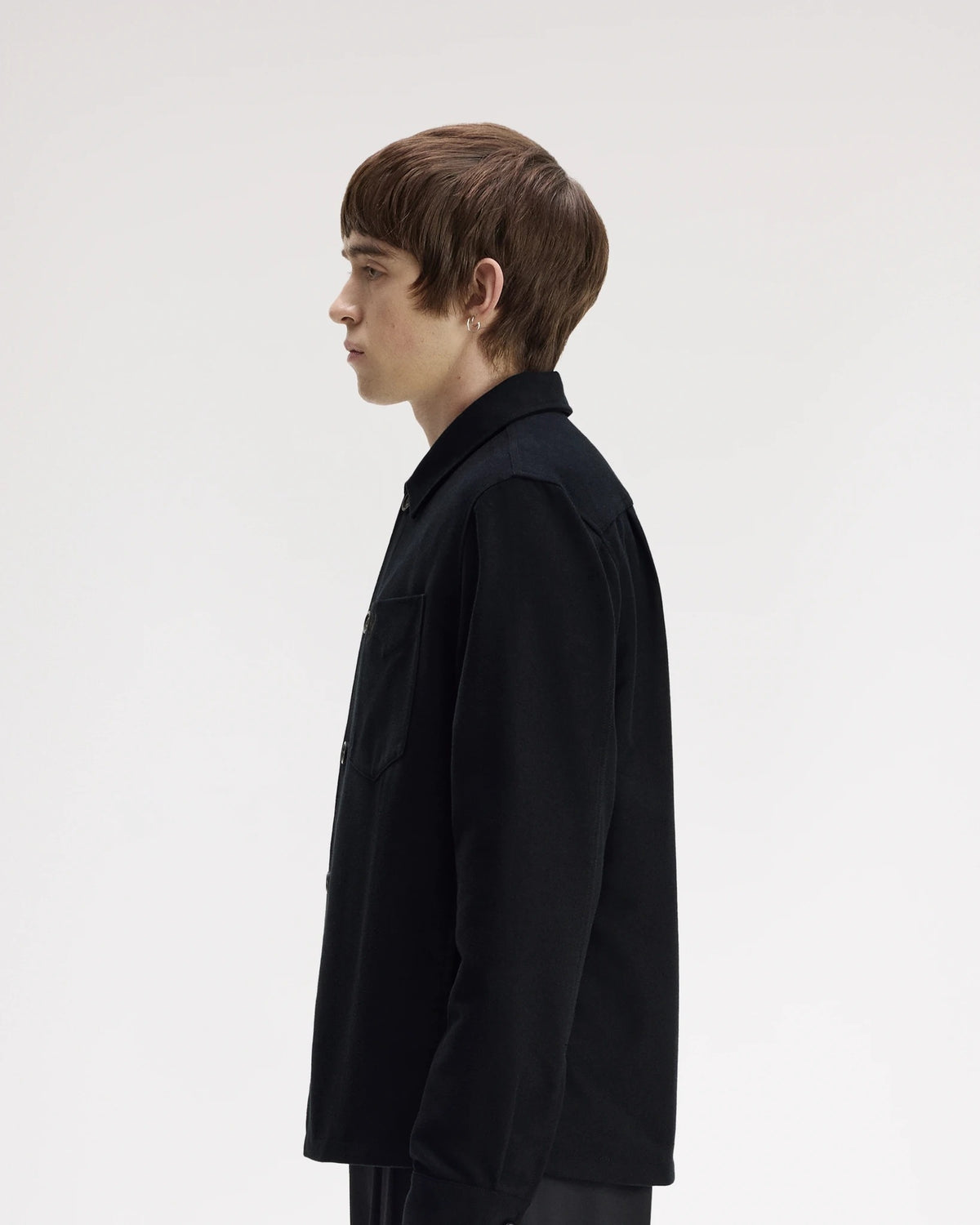 BRUSHED TWILL OVERSHIRT black | Bildmaterial bereitgestellt von SHOES.PLEASE.