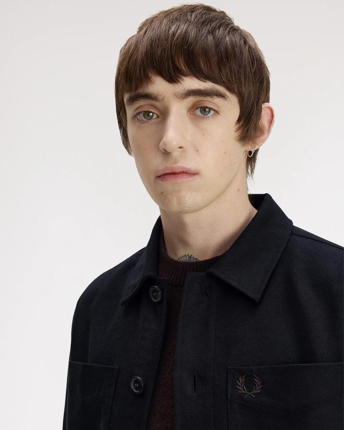 BRUSHED TWILL OVERSHIRT black | Bildmaterial bereitgestellt von SHOES.PLEASE.