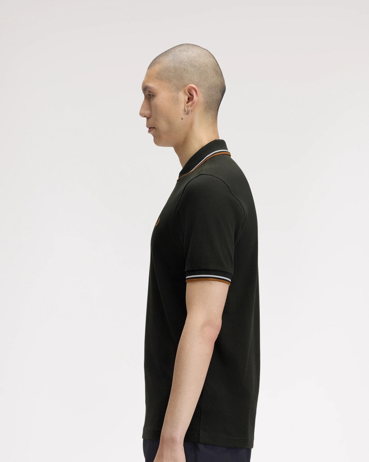 TWIN TIPPED FRED PERRY SHIRT ntgrn/dskbl/dkca | Bildmaterial bereitgestellt von SHOES.PLEASE.