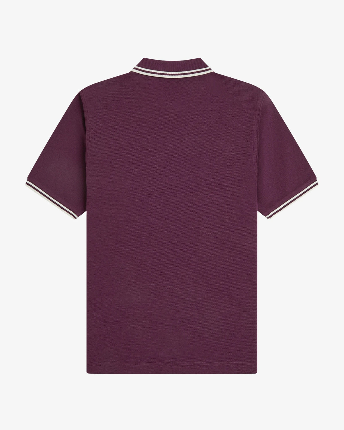 TWIN TIPPED FRED PERRY SHIRT plum/ecru/ecru | Bildmaterial bereitgestellt von SHOES.PLEASE.
