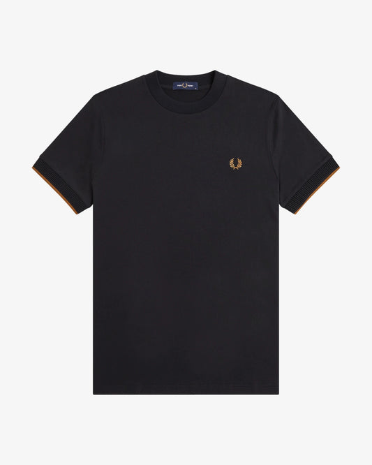 MESH CUFF TSHIRT black