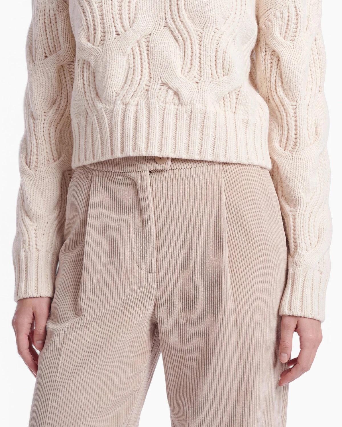 Pants Cropped ecru | Bildmaterial bereitgestellt von SHOES.PLEASE.