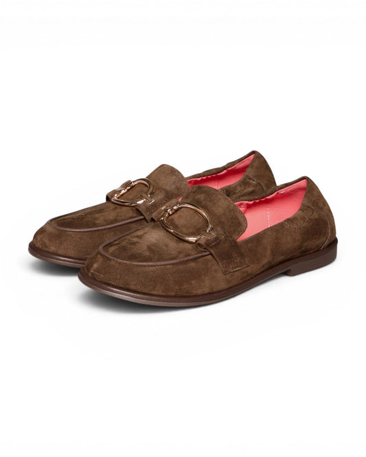 GENNY B01 kid suede coffee