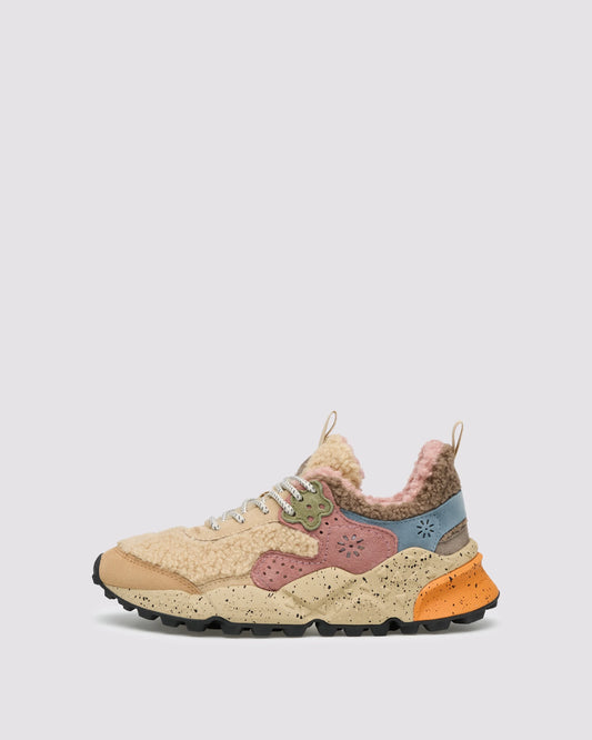 Kotetsu Woman Suede Pigskin/Teddy cognac beige cipria
