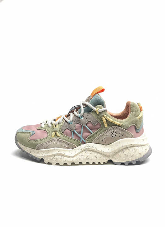 Yamabushi Woman Suede/Nylon mud clay beige