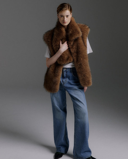 Etoil Collar Vest wildbrown