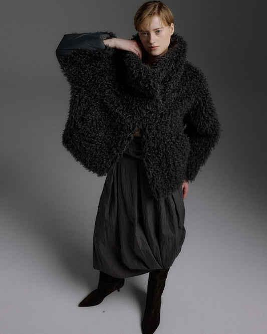 Ona Woven Mix Jacket ash