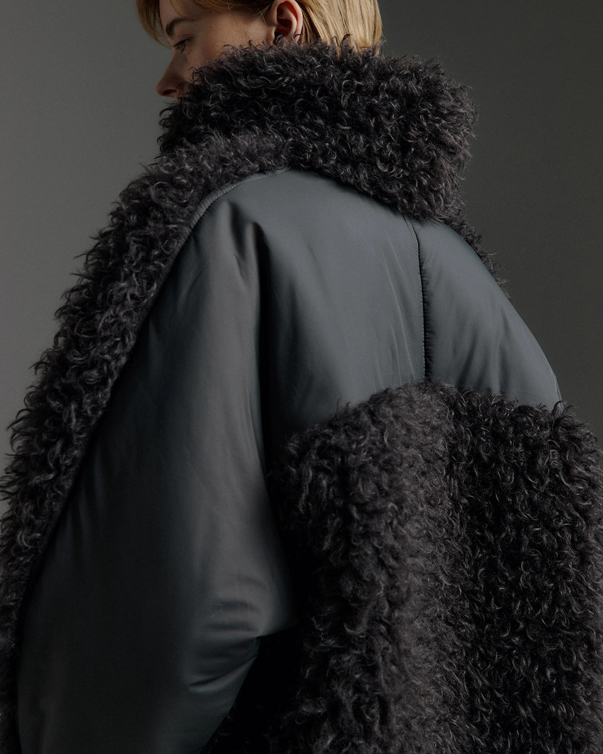 Ona Woven Mix Jacket ash | Bildmaterial bereitgestellt von SHOES.PLEASE.