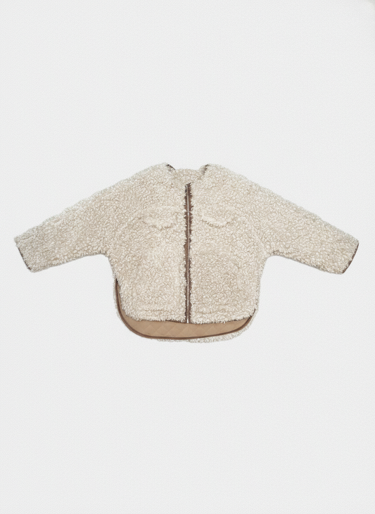 Moe Reversible Sherpa Jacket ivory