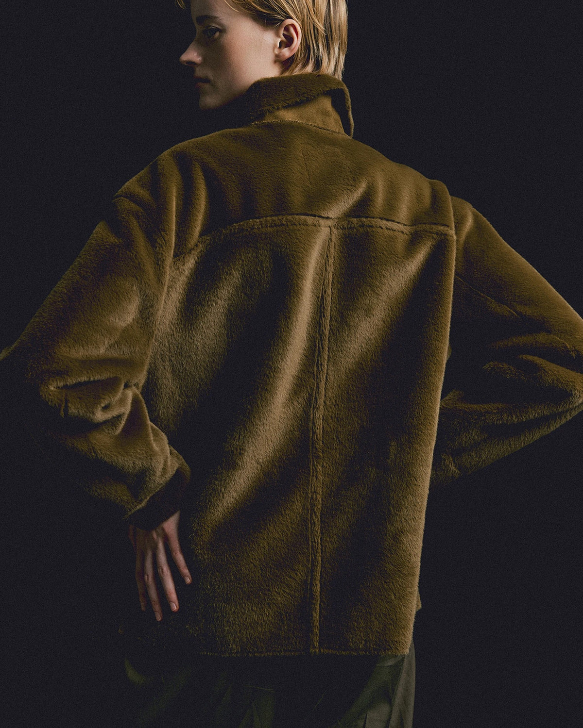 Hush Button Jacket khakigreen | Bildmaterial bereitgestellt von SHOES.PLEASE.
