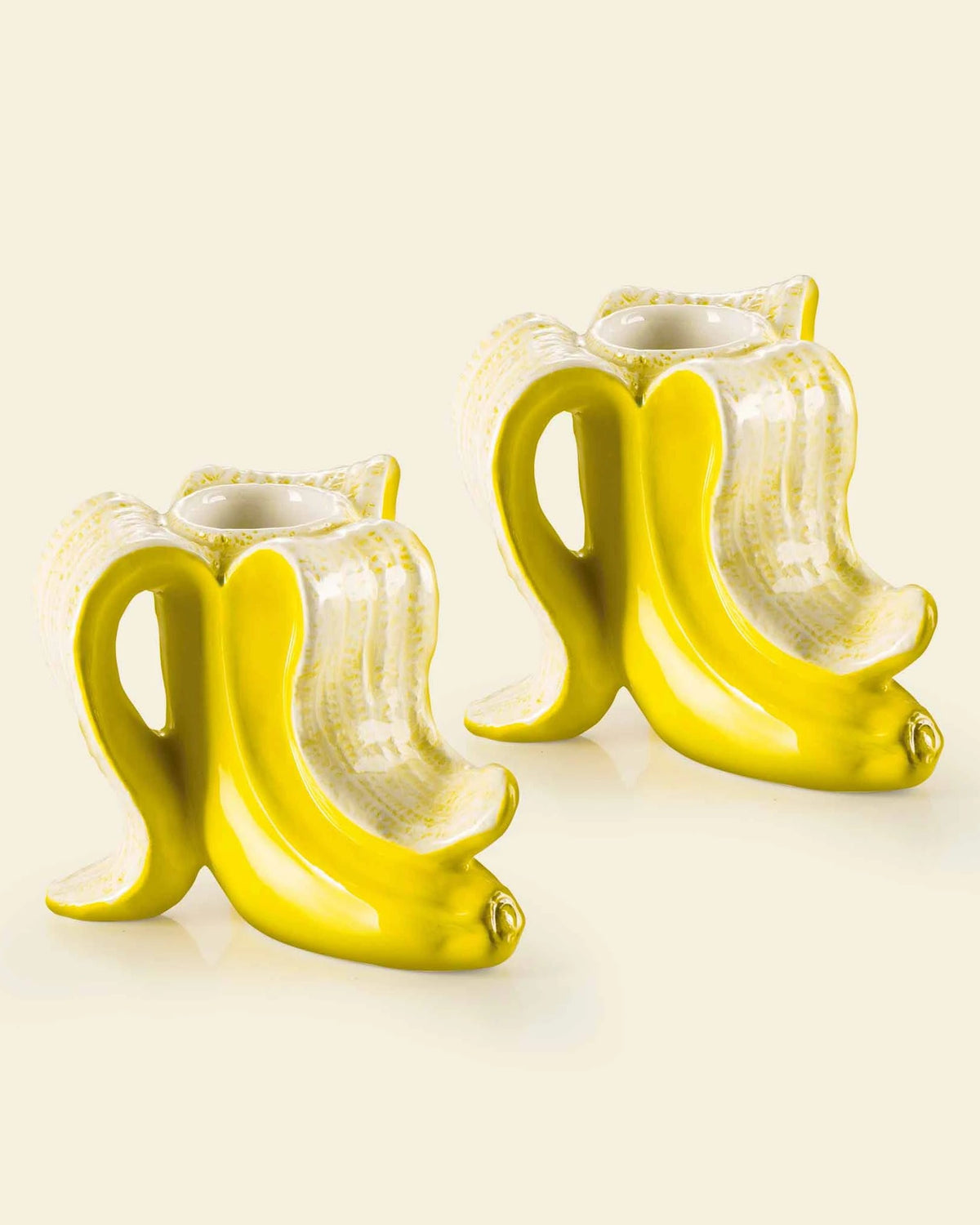 DONKEY Kerzenhalter-Set Banana Romance gelb | Bildmaterial bereitgestellt von SHOES.PLEASE.