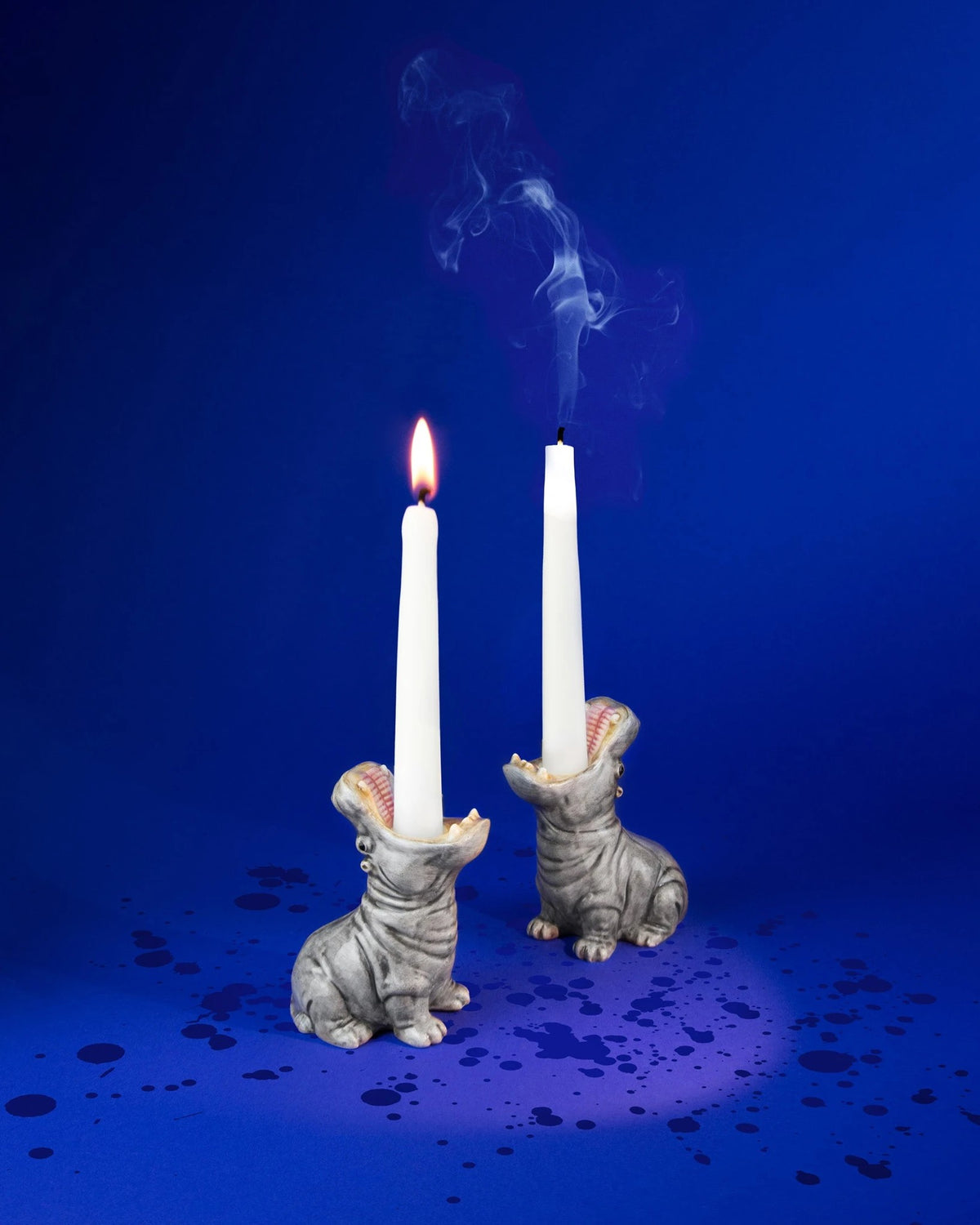 DONKEY Kerzenhalter-Set Hungry Hippos grau | Bildmaterial bereitgestellt von SHOES.PLEASE.