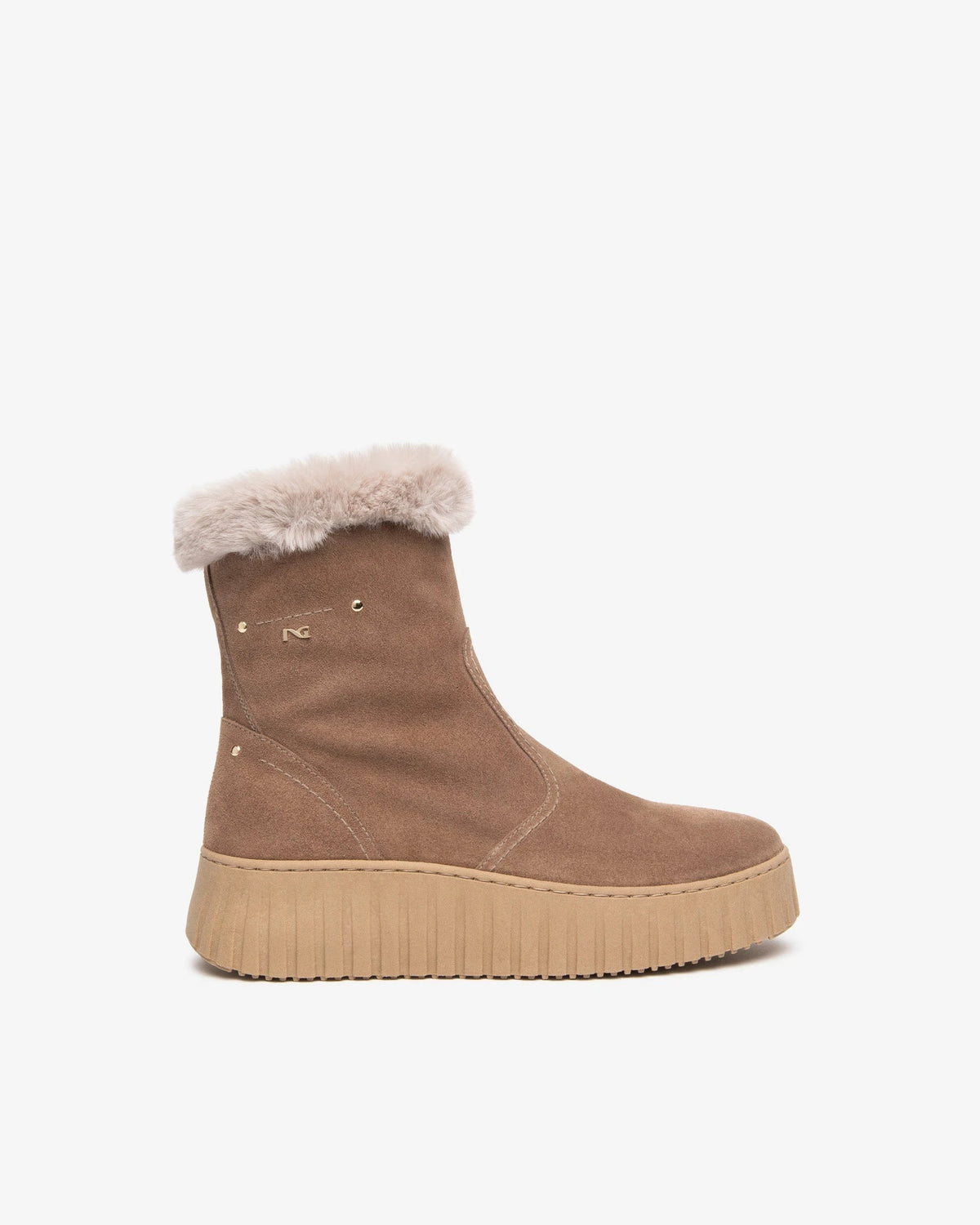 NERO GIARDINI Stiefeletten Damen I617512D Velour braun | Bildmaterial bereitgestellt von SHOES.PLEASE.