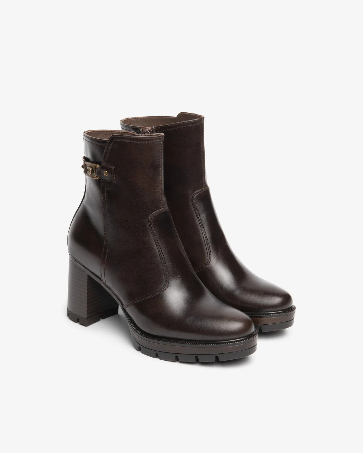 NERO GIARDINI Stiefeletten Damen I618043D Manolete braun | Bildmaterial bereitgestellt von SHOES.PLEASE.