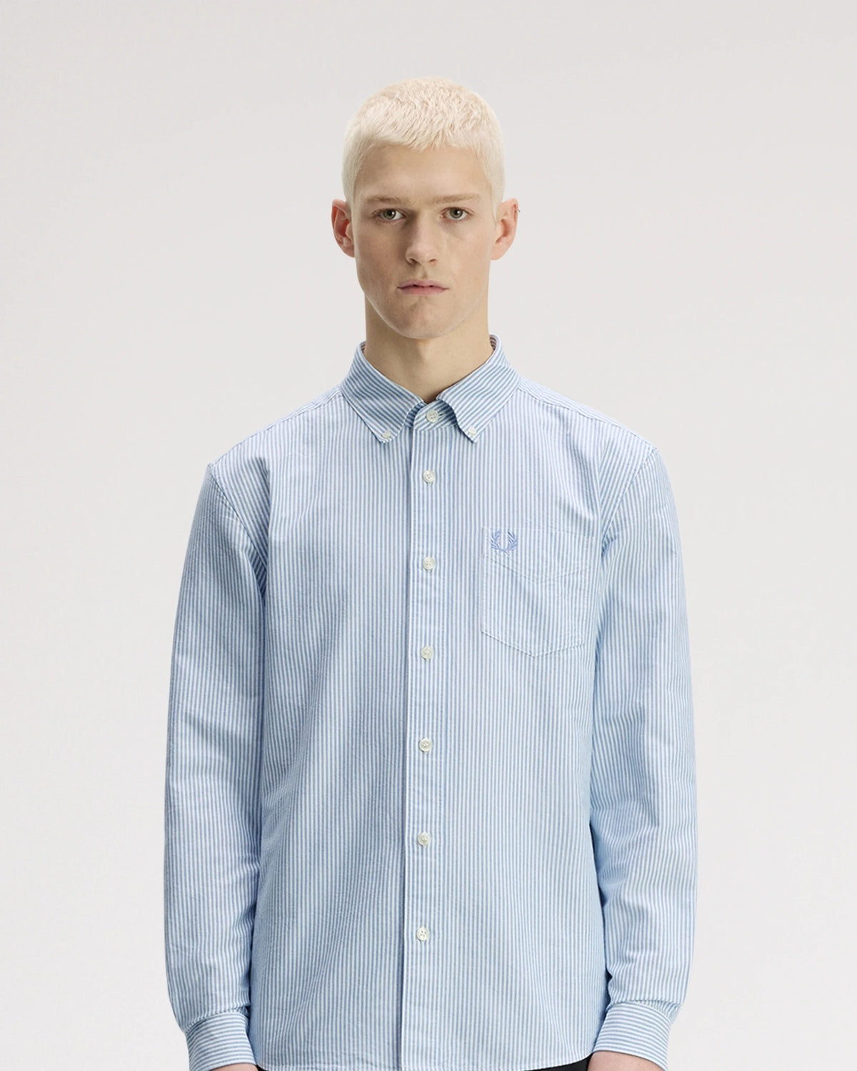 RELAXED STRIPED OXFORD SHIRT sky blue | Bildmaterial bereitgestellt von SHOES.PLEASE.