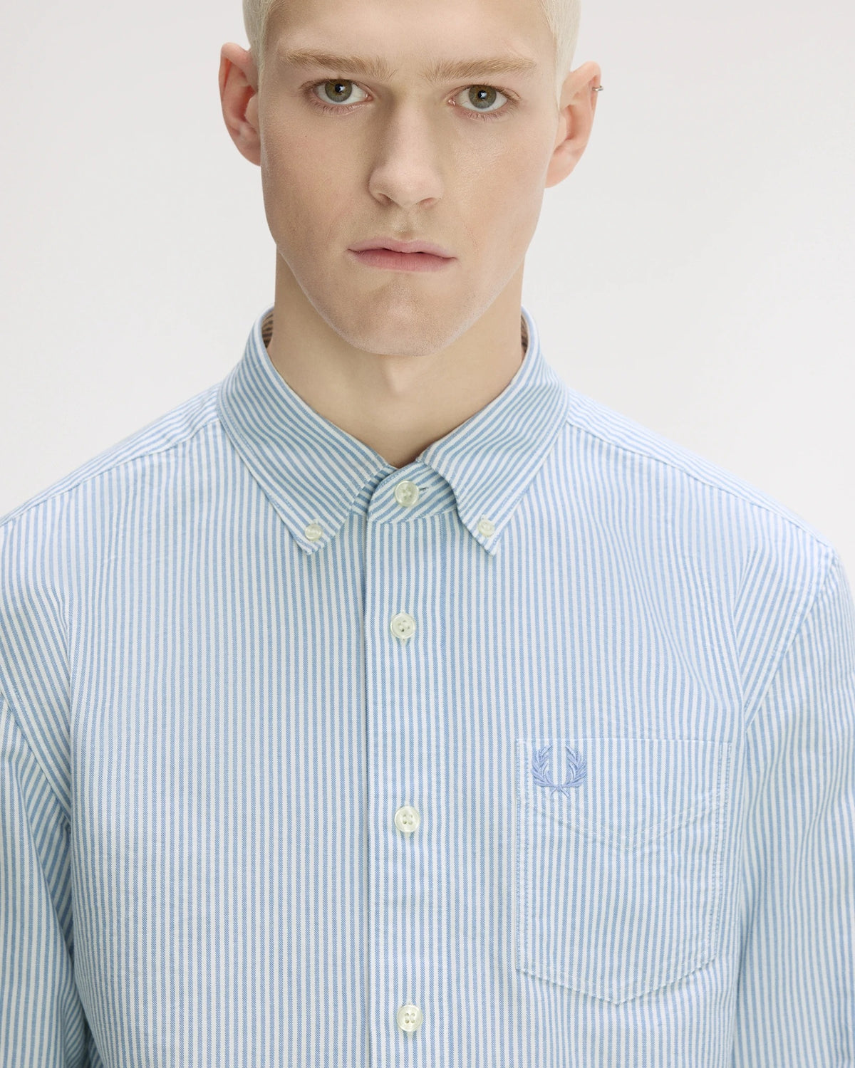 RELAXED STRIPED OXFORD SHIRT sky blue | Bildmaterial bereitgestellt von SHOES.PLEASE.