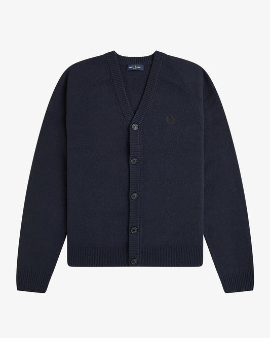 SADDLE SLEEVE CARDIGAN navy