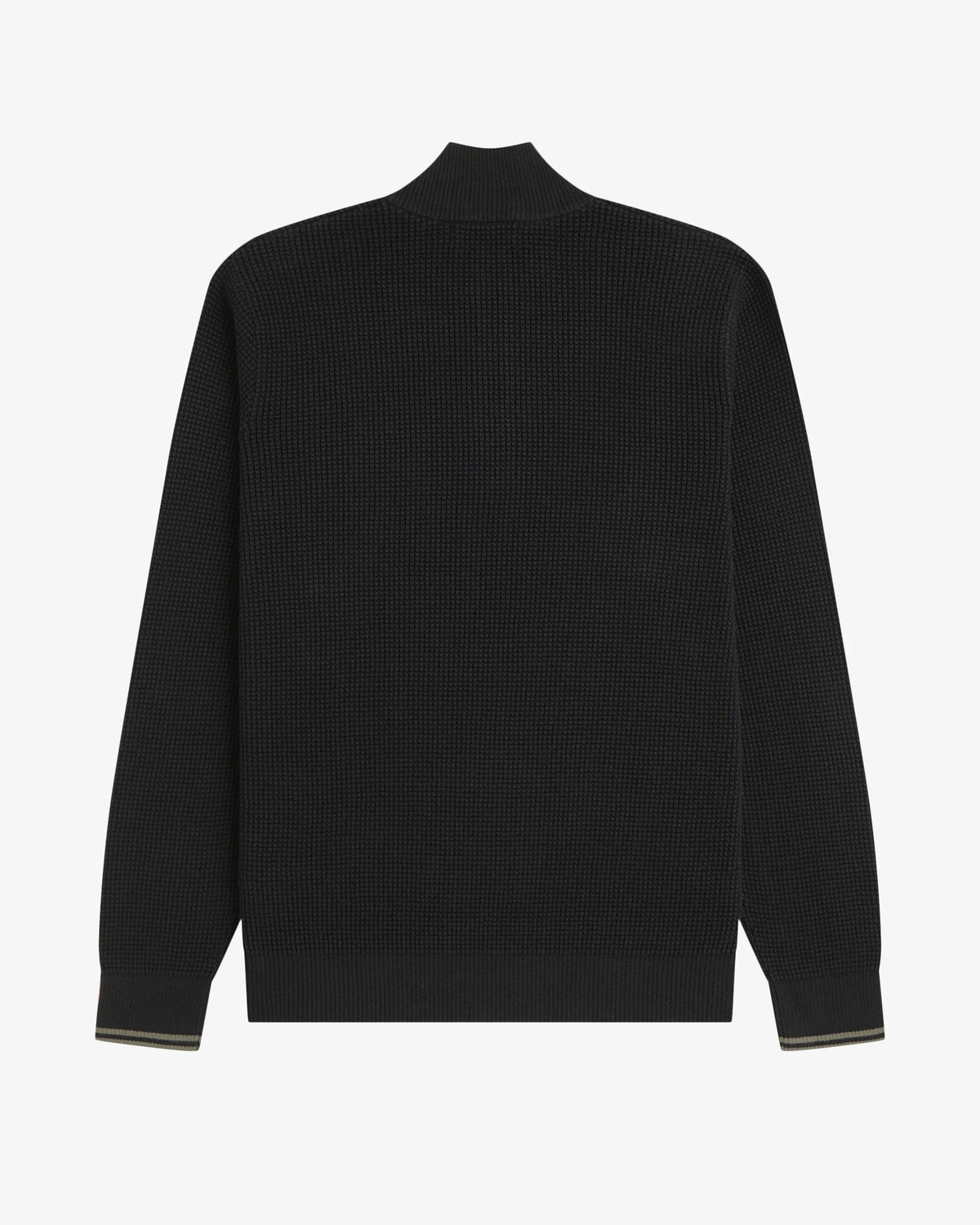WAFFLE STITCH HALF ZIP JUMPER black | Bildmaterial bereitgestellt von SHOES.PLEASE.