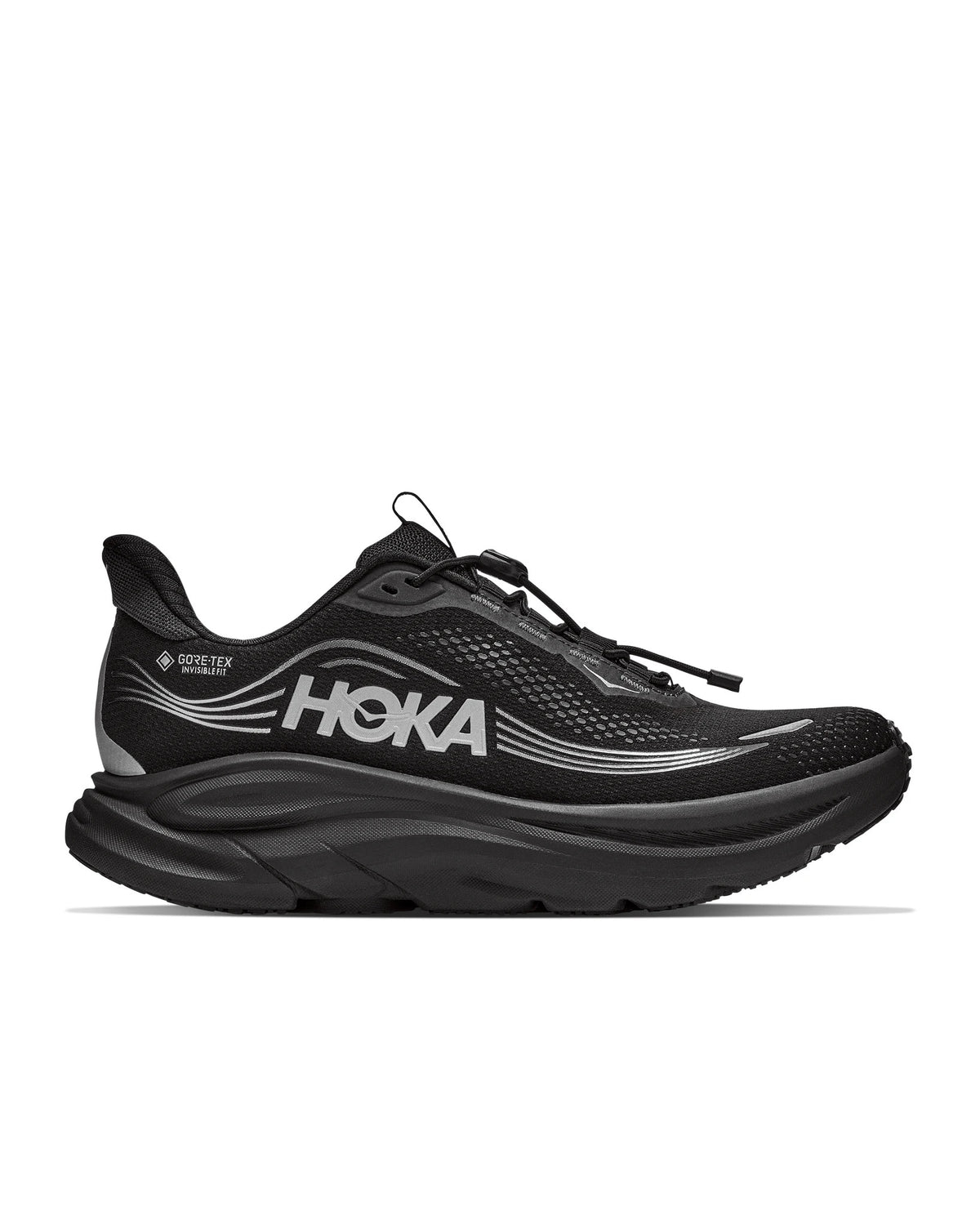HOKA Laufschuhe Damen Clifton 11 GTX schwarz | Bildmaterial bereitgestellt von SHOES.PLEASE.
