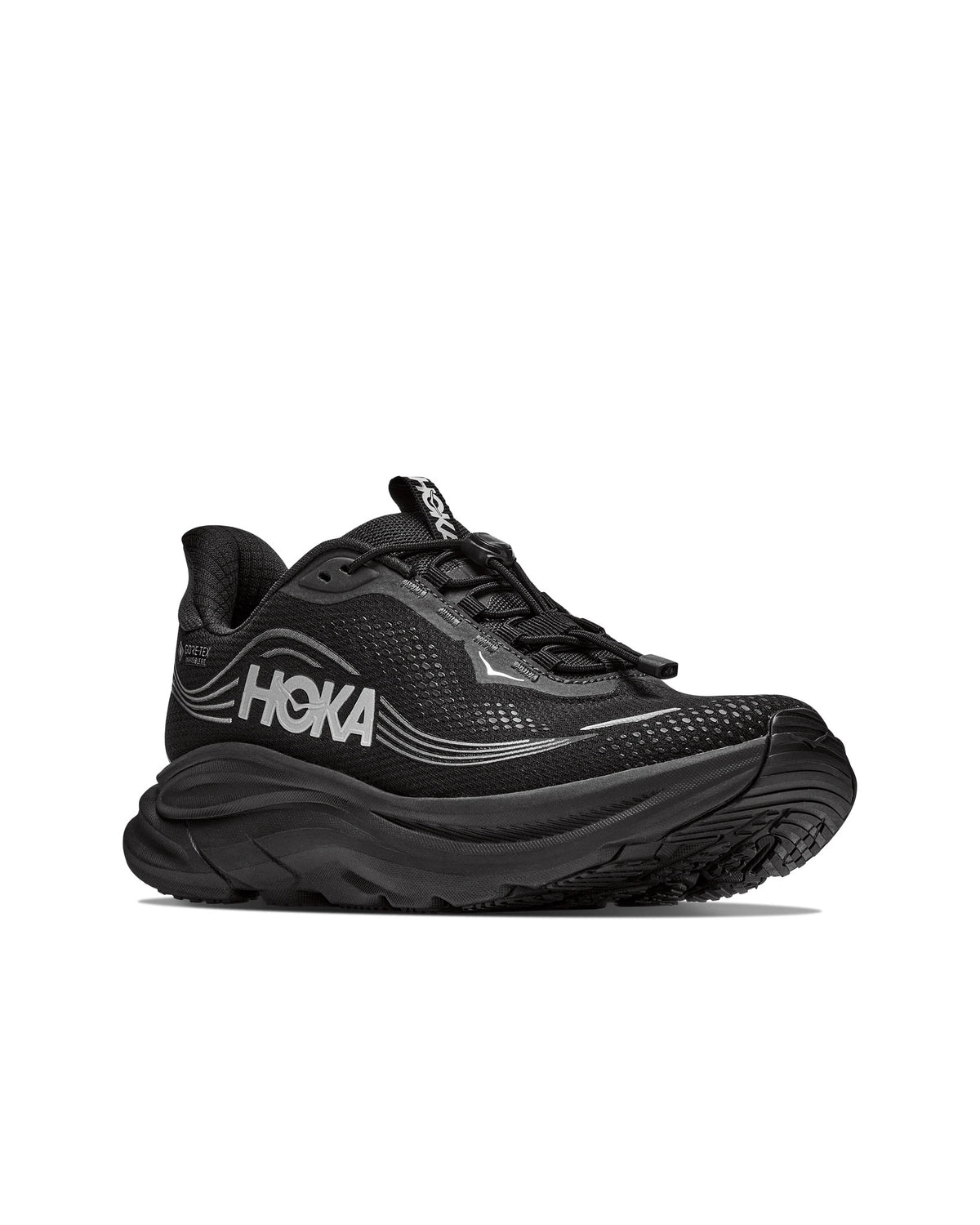 HOKA Laufschuhe Damen Clifton 11 GTX schwarz | Bildmaterial bereitgestellt von SHOES.PLEASE.