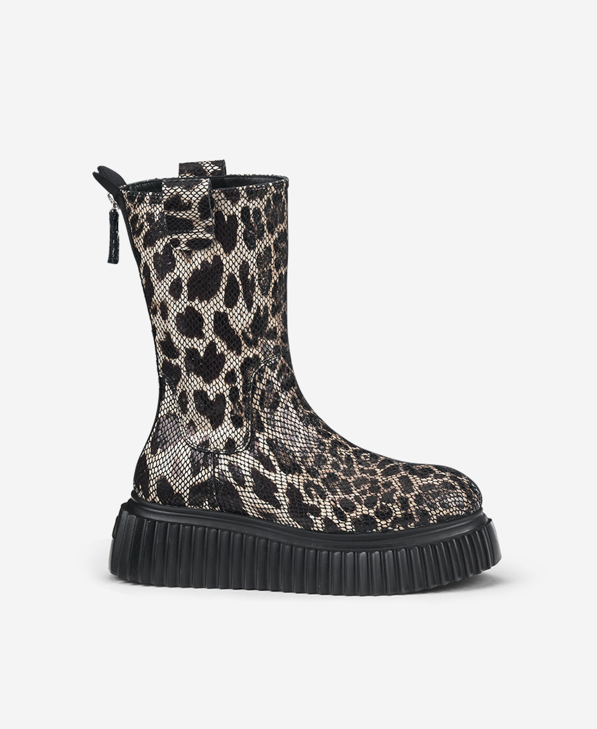 MILAGROS LOWBOOT ANIMALIER-IGGY taupe-nero | Bildmaterial bereitgestellt von SHOES.PLEASE.