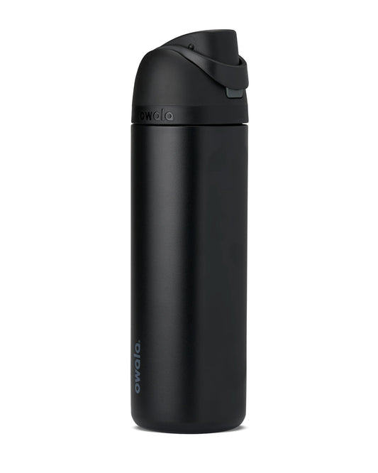 Owala FreeSip - Stainless Steel - 24-oz. - Black (Very, Very Dark)